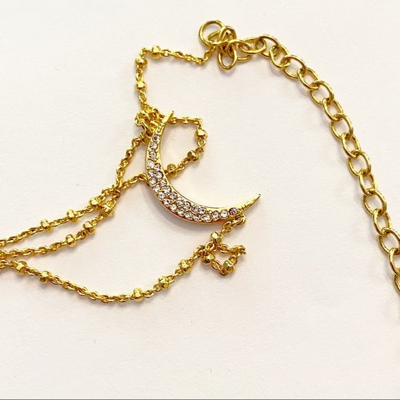 3 Bauble Bar Layering Necklaces: Moon, Arrow - Picture 2 of 7